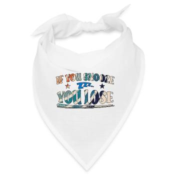 If You Snooze You Lose - Bandana - Weiß - Vorne