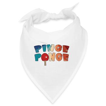 Tischtennis Pinge Ponge Tischtennisspieler - Bandana - Weiß - Vorne