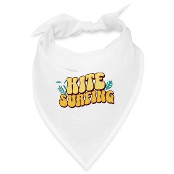 Kitesurf Kitesurfer Kiteboard - Bandana - Weiß - Vorne