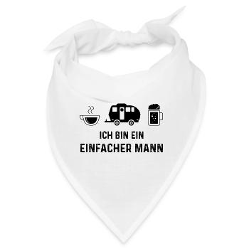 Ich bin ein Einfacher Mann 2 - - Bandana - Weiß - Vorne