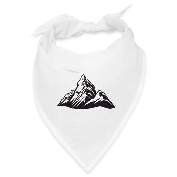 Mountains Symbol - Bandana - Weiß - Vorne