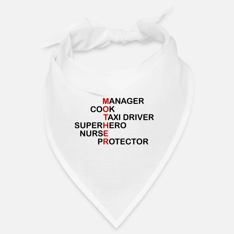 Jobs einer Mutter - Bandana - Weiß