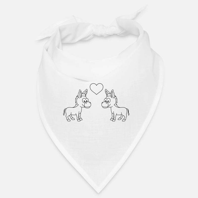 Donkey Comic Couple amour Bandana