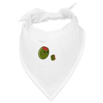 oliven zwilinge - Bandana - Weiß - Vorne