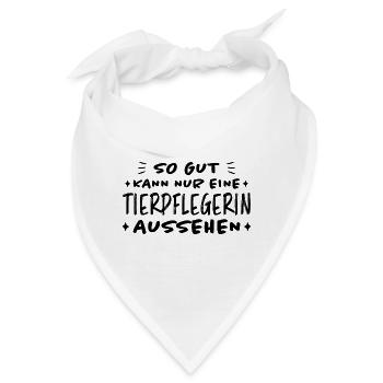 Tierpflegerin Lustig Spruch Tierpflegerin Geschenk - Bandana - Weiß - Vorne