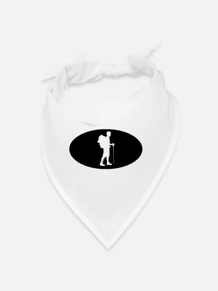 semicircle and wandering - - Bandana - white - Front