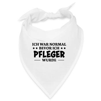 Pfleger Spruch Pflegekraft Lustig Pfleger Geschenk - Bandana - Weiß - Vorne