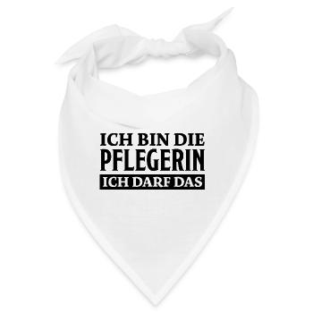 Pflegerin Spruch Pflegekraft Pflegerin Geschenk - Bandana - Weiß - Vorne