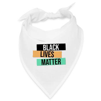 BLM Design Geschenk - Bandana - Weiß - Vorne