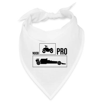 Noob vs Pro Car - Bandana - Weiß - Vorne