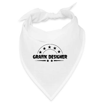 Grafik Designer Beruf - Bandana - Weiß - Vorne
