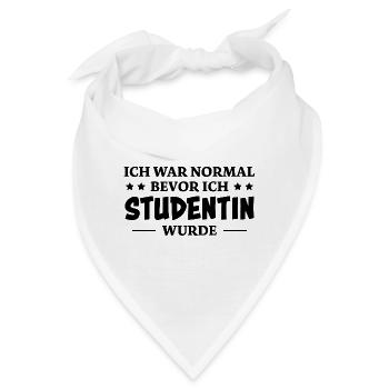 Studentin Spruch Universität Studentin Geschenk - Bandana - Weiß - Vorne