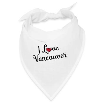 I Love Vancouver - Bandana - Weiß - Vorne