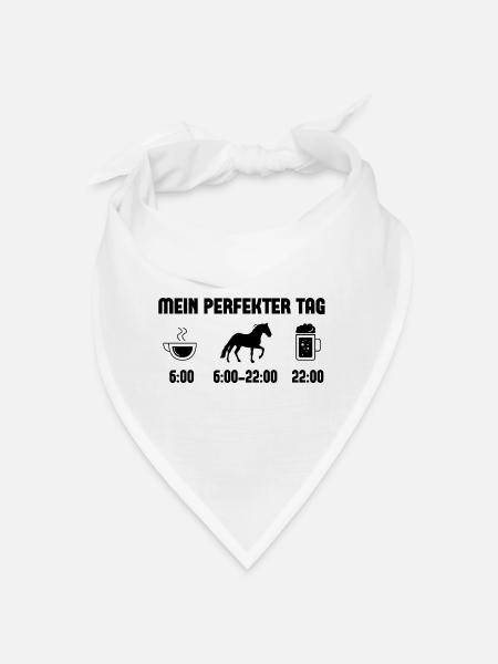 Mein Perfekt-Tag - - Bandana - Weiß - Vorne