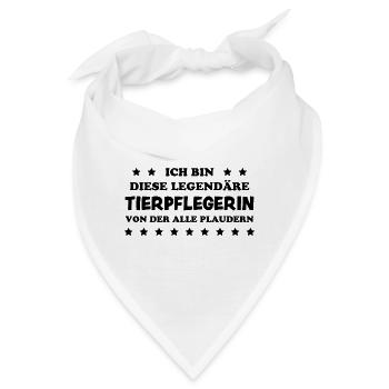 Tierpflegerin Lustig Spruch Tierpflegerin Geschenk - Bandana - Weiß - Vorne