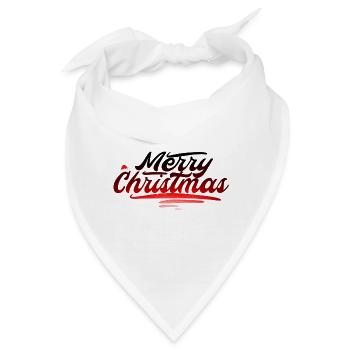 Merry Christmas - Bandana - Weiß - Vorne