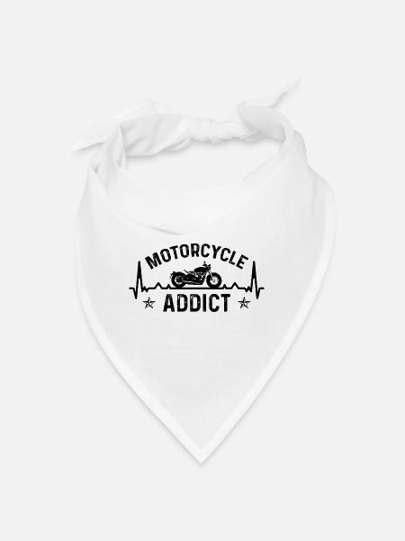 Motorcycle Dependent 3 - (MOTORCYCLE) - Bandana - white - Front