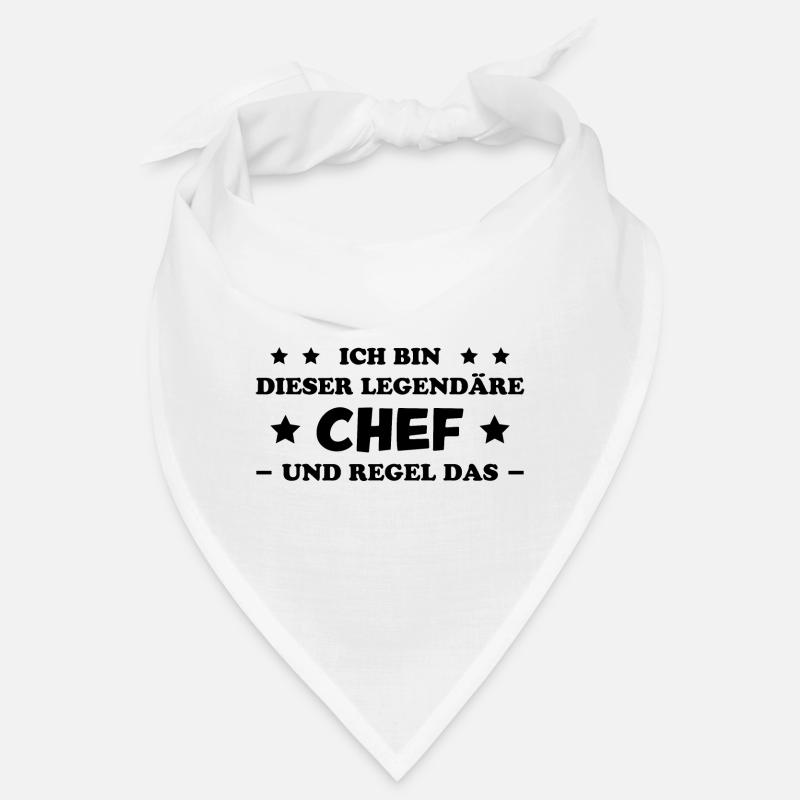 Chef Lustiger Spruch Arbeit Beruf Chef Geschenk Bandana