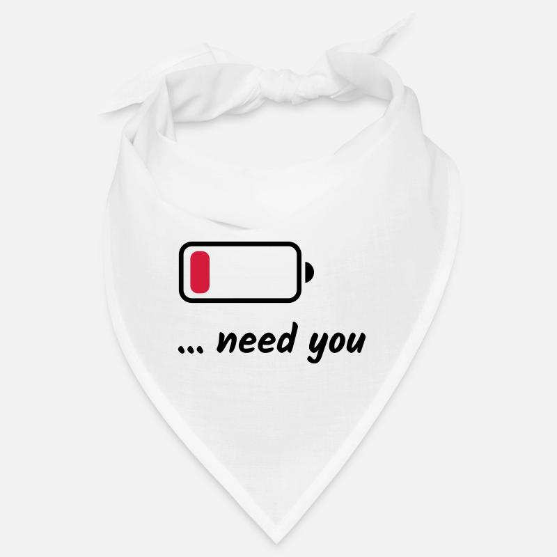 Low Battery Need You Bandana