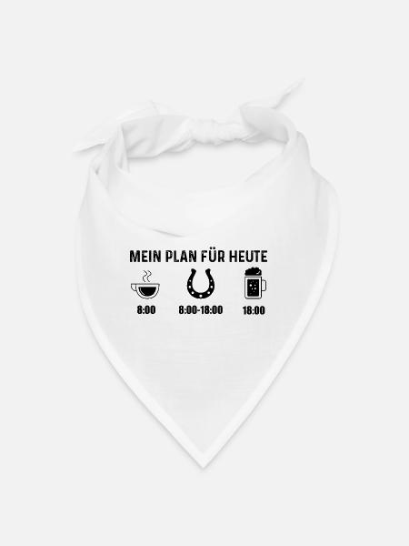 Mein Plan für Heute 2 - - Bandana - Weiß - Vorne
