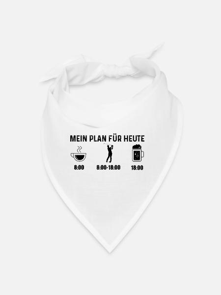 Mon plan pour aujourd’hui - - Bandana - blanc - Devant