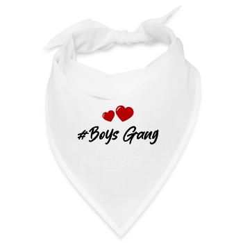 Boys Gang Herz Liebe - Bandana - Weiß - Vorne
