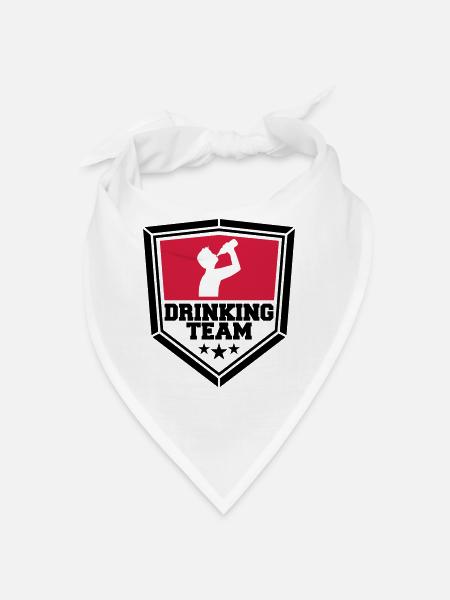 panneau armoira cool logo text alkohol b - Bandana - blanc - Devant
