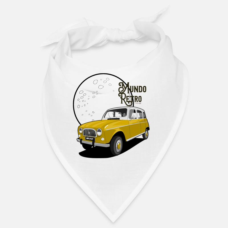 Retro Welt - Bandana - Weiß