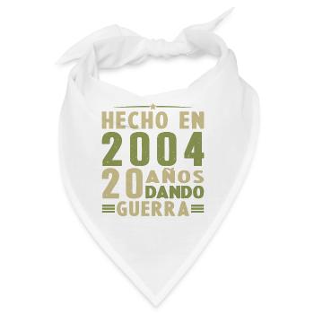 Hergestellt im Jahr 2004 20 Jahre Vintage Retro Geburtstag - Bandana - Weiß - Vorne
