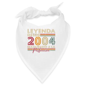 Legende seit 2004 Geburtstagsgeschenk - Bandana - Weiß - Vorne