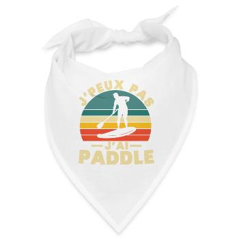 Ich kann nicht paddeln, ich - Bandana - Weiß - Vorne