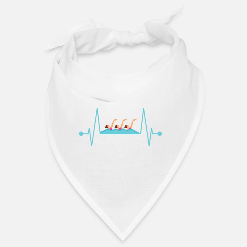 Synchronschwimmen Herzschlag - Bandana - Weiß