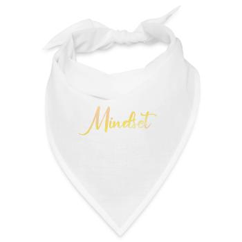 Mindset is everything - Bandana - Weiß - Vorne