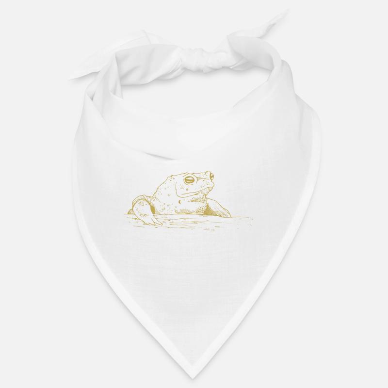 Illustrated designs with toad Bandana