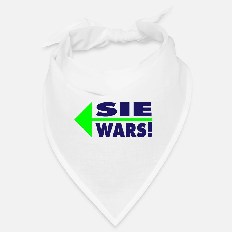 Sie wars! Partner- oder Partyshirt Bandana