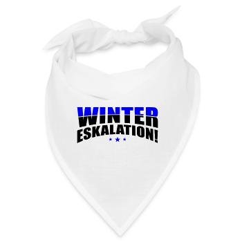 Winter Eskalation - Bandana - Weiß - Vorne