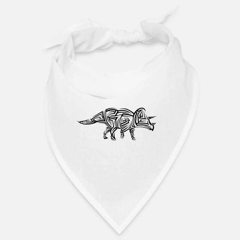 Tatouage tribal Dinosaur Triceratops Bandana