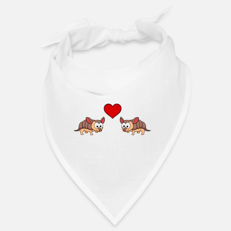 Armadillo Comic Couple Amour Bandana