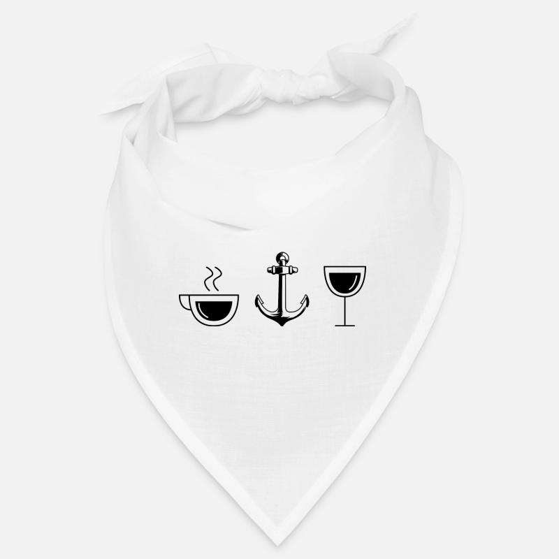 Kaffeewein und Segelboot - (2) Bandana