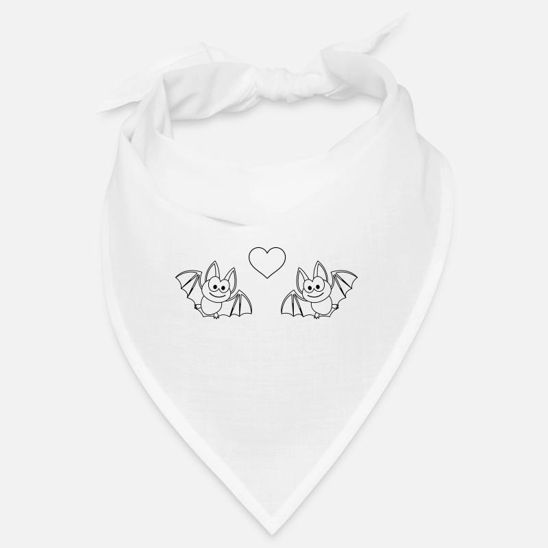 Fledermaus Comic Paar liebe Bandana