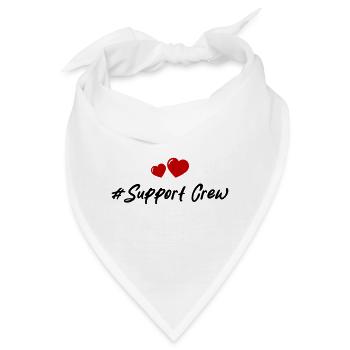 Support Crew Herz Liebe - Bandana - Weiß - Vorne