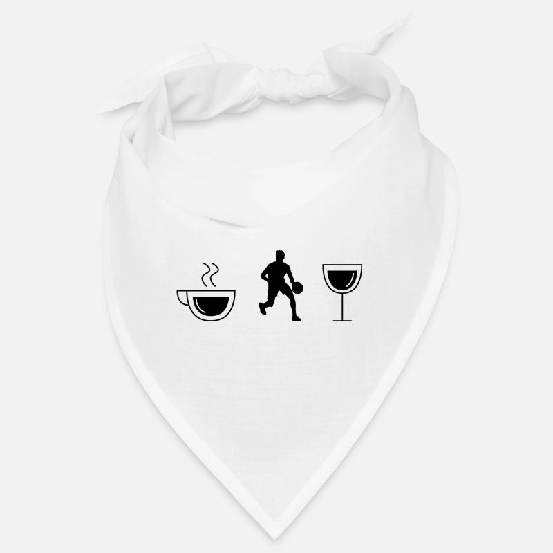 Kaffeewein und Basketball - Bandana