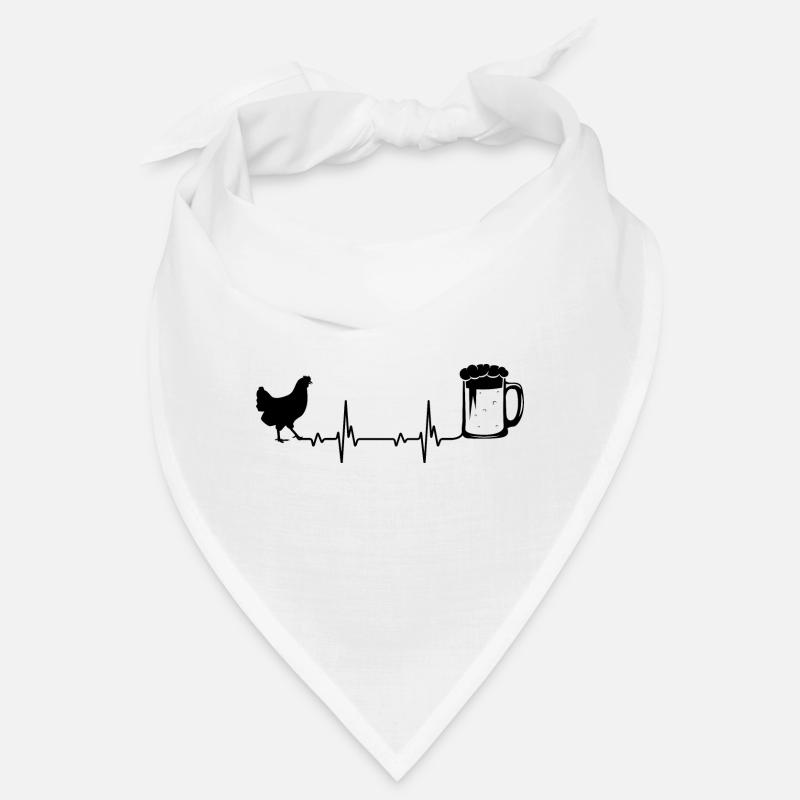 Heartbeat Bier und Huhn - Bandana