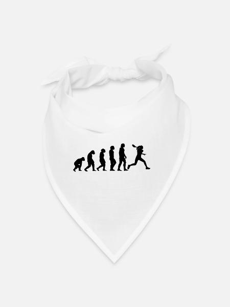 Evolution und Tennis - - Bandana - Weiß - Vorne
