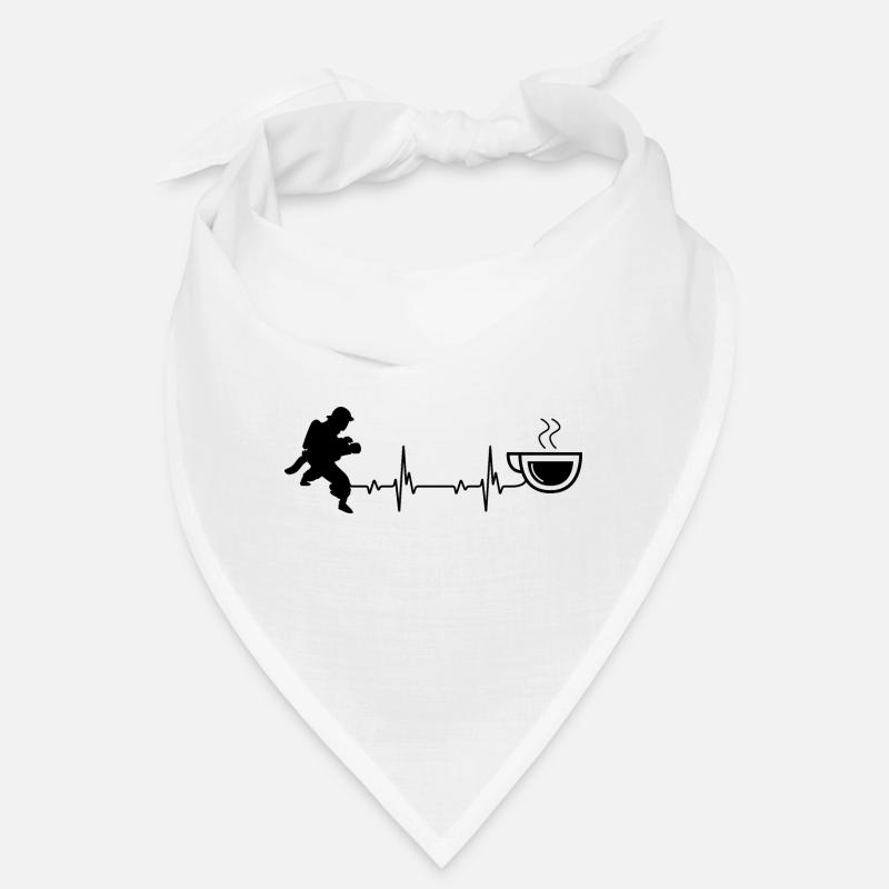 Heartbeat Coffee et pompier - Bandana