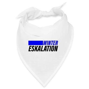 Winter Eskalation - Bandana - Weiß - Vorne