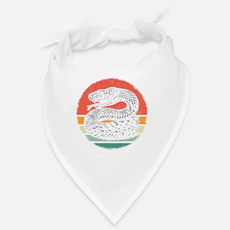 Schlange Schlangen Tier - Bandana - Weiß