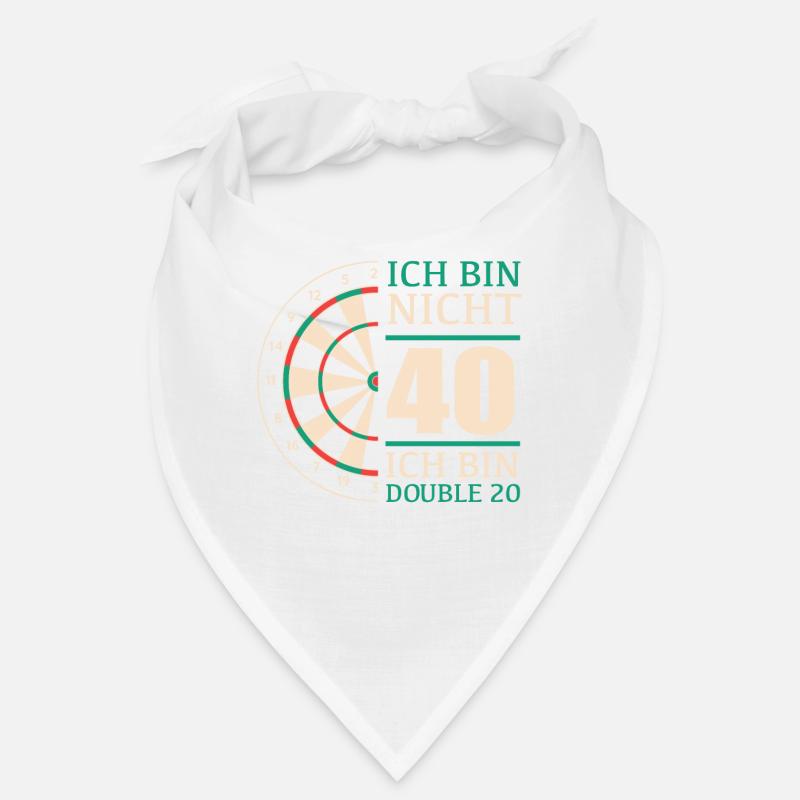 Geburtstagsgeschenk 40 Jahre Geburtstagskind - Bandana - Weiß