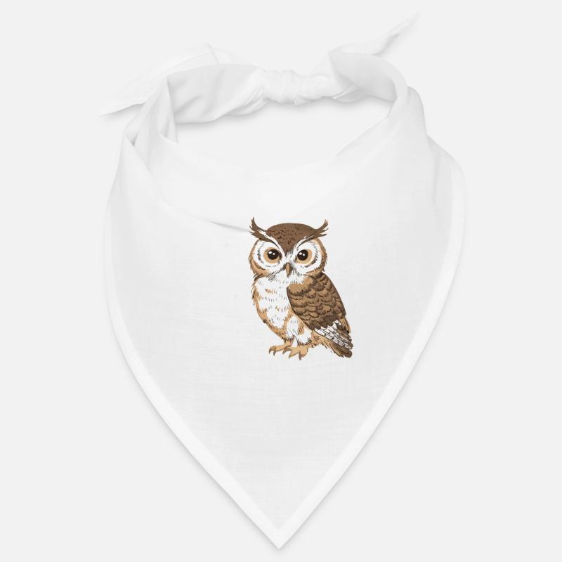 Nachteule Eule Eulen Vogel Bandana