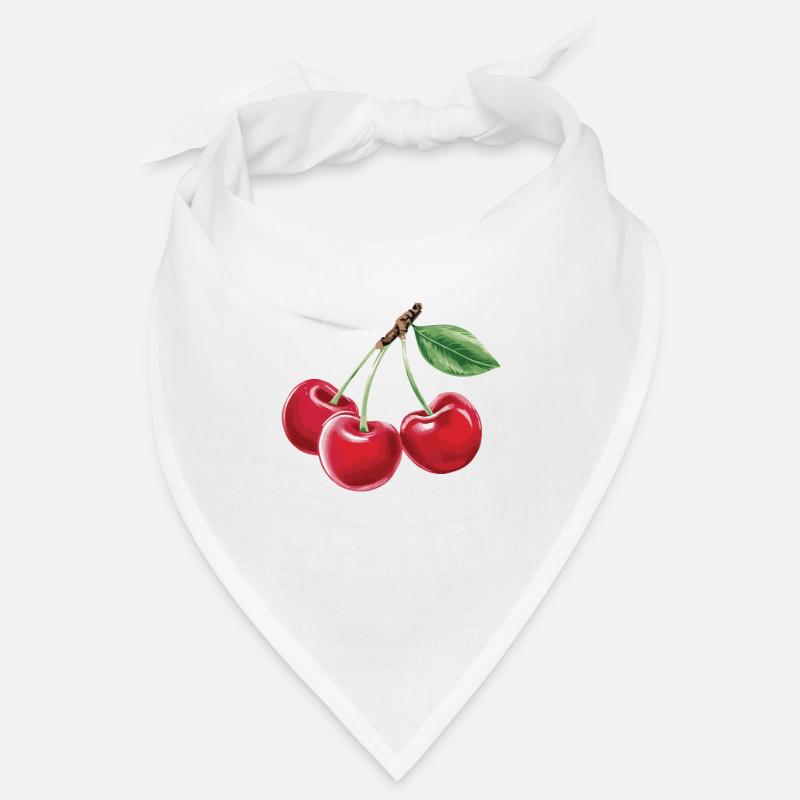 Kirsche Kirschen Früchte Essen Bandana